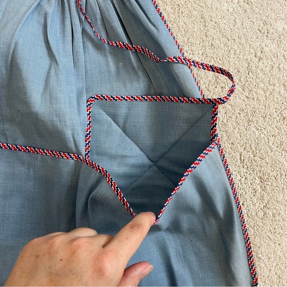 Vintage Jack Dempsey Pan-Handler Apron Oven Mitt Pot Holder Denim Retro Baker - Picture 7 of 17